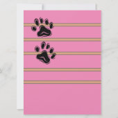 ファーママブランチとバセットハウンド顔とポーズ 招待状 (裏面)