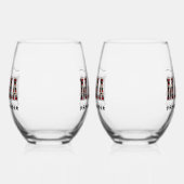 ファーママプレイド ステムなしワイングラス (左)