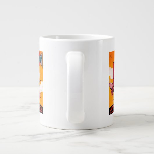 ファーマン·ブラザーズ航空F-170モノプレーン·ポスター ジャンボコーヒーマグカップ (裏面)