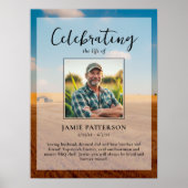 ファーマーのライフセレブレーション カスタム写真、葬儀 ポスター (正面)