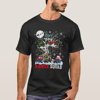 ファーマースクワッド サンタ トナカイ 妖精 トラックター Xmas T Tシャツ