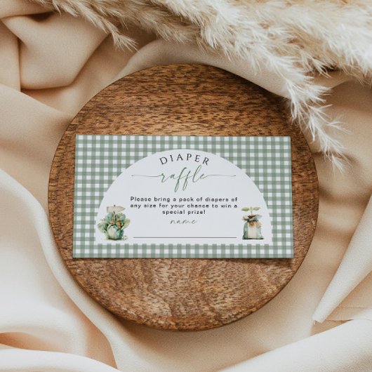 ファーマーズマーケットおむつラッフル挿入要求ベグ エンクロージャーカード