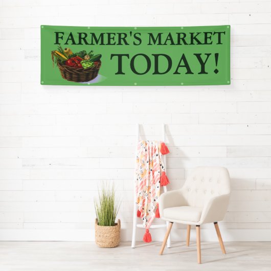 ファーマーズマーケットのカスタマイズ可能な野菜旗の印 横断幕 (インサイチュ)