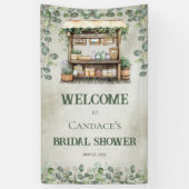 ファーマーズマーケットのスタンドウェルカム ブライダルシャワー 横断幕 (縦)