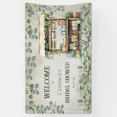 ファーマーズマーケットのスタンド歓迎のプリンセスシャワー 横断幕 (縦)