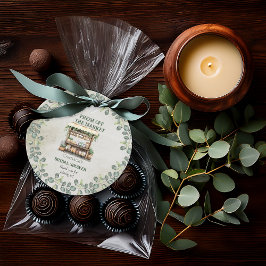 ファーマーズマーケットのスタンド ウェルカム ブライダルシャワー フェイバータグ