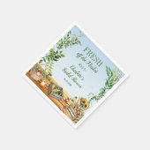 ファーマーズマーケットのブライダルシャワー ナプキン 市場直送のフレッシュさ スタンダードカクテルナプキン (角)