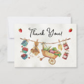 ファーマーズマーケットのベビーシャワーのお礼メモ 招待状 (正面)