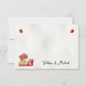 ファーマーズマーケットのベビーシャワーのお礼メモ 招待状 (裏面)