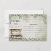 ファーマーズマーケットの農場スタンドのレシピカード 招待状 (正面)
