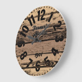 ファーマーズマーケットアンティーク大時計 ラージ壁時計 (傾斜)