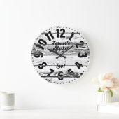 ファーマーズマーケットアンティーク ラージ壁時計 (ホーム)