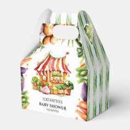 ファーマーズマーケットカスタムベビーシャワー フェイバーボックス