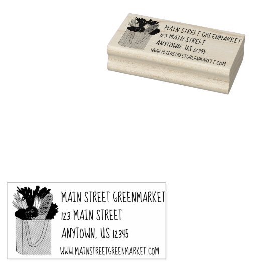 ファーマーズマーケットグリーンマーケットスーパーショッピング食品 ラバースタンプ (押印)