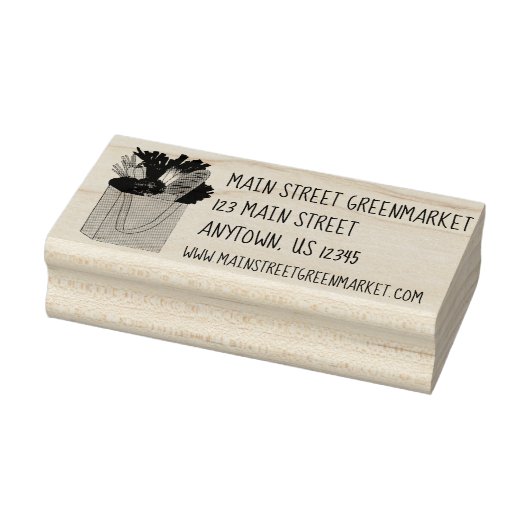 ファーマーズマーケットグリーンマーケットスーパーショッピング食品 ラバースタンプ (スタンプ)