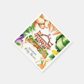 ファーマーズマーケットシンプルリトル赤ちゃんシャワー スタンダードカクテルナプキン (角)