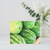 ファーマーズマーケットジューシーなスイカ ポストカード (スタンド正面)