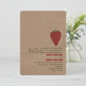 ファーマーズマーケットテーマウェディング招待 |いちご 招待状 (スタンド正面)