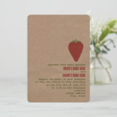 ファーマーズマーケットテーマウェディング招待 |いちご 招待状 (スタンド正面)