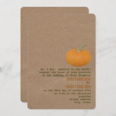 ファーマーズマーケットテーマウェディング招待 |カボチャ 招待状 (正面/裏面)
