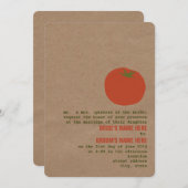 ファーマーズマーケットテーマウェディング招待 |トマト 招待状 (正面/裏面)