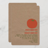 ファーマーズマーケットテーマウェディング招待 |トマト 招待状 (正面/裏面)