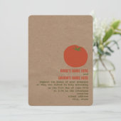 ファーマーズマーケットテーマウェディング招待 |トマト 招待状 (スタンド正面)