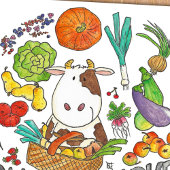 ファーマーズマーケットハガキbyニコールジャネス ポストカード