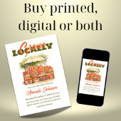 ファーマーズマーケットピーチ地元で育った赤ちゃんシャワー 招待状