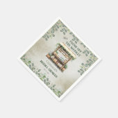 ファーマーズマーケットファームスタンドウェルカムブライダルシャワー スタンダードカクテルナプキン (角)