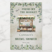 ファーマーズマーケットファームスタンドウェルカムブライダルシャワー ワインラベル (シングルラベル)