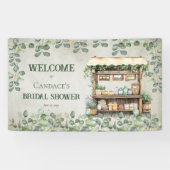 ファーマーズマーケットファームスタンドウェルカムブライダルシャワー 横断幕 (横)