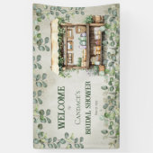 ファーマーズマーケットファームスタンドウェルカムブライダルシャワー 横断幕 (縦)