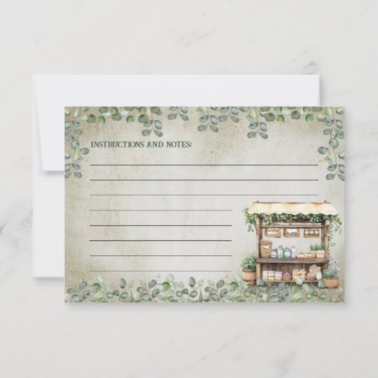 ファーマーズマーケットファームスタンドレシピカード (裏面)