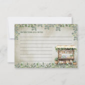 ファーマーズマーケットファームスタンドレシピカード 招待状 (裏面)