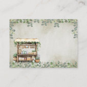 ファーマーズマーケットファームスタンド呼び出しレシピの挿入 名刺 (裏面)