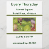 ファーマーズマーケットフライヤー チラシ (裏面)