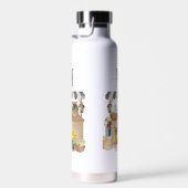 ファーマーズマーケットフラワーカートキッチンモノグラムの ウォーターボトル (右面)