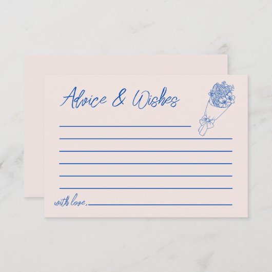 ファーマーズマーケットフラワーブーケアドバイス&ウィッシュ ノートカード (正面/裏面)