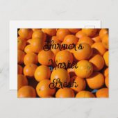 ファーマーズマーケットフレッシュオレンジ ポストカード (正面/裏面)