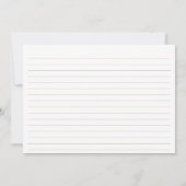 ファーマーズマーケットブライダルシャワーレシピカード 招待状 (裏面)