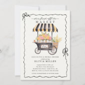 ファーマーズマーケットブライダルシャワー招待 招待状 (正面)