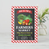 ファーマーズマーケットベイビーシャワー 招待状 (スタンド正面)