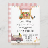 ファーマーズマーケットベビーシャワー招待状 招待状 (正面/裏面)