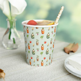 ファーマーズマーケットベビーシャワー紙カップ野菜 紙コップ