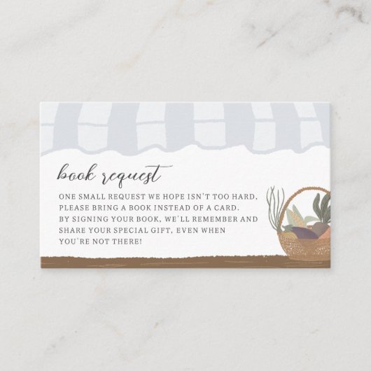 ファーマーズマーケットベビーブックリクエストのエンクロージャカード エンクロージャーカード (正面)