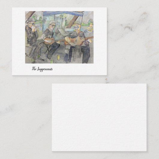 ファーマーズマーケットミュージシャンノートカード ノートカード (正面/裏面)