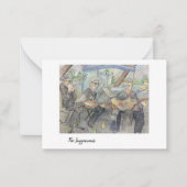 ファーマーズマーケットミュージシャンノートカード ノートカード (正面)