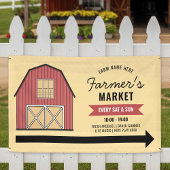 ファーマーズマーケットモダンファームハウスマーケティングバナー 横断幕