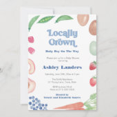 ファーマーズマーケットリトルボーイ赤ちゃんシャワー 招待状 (正面)